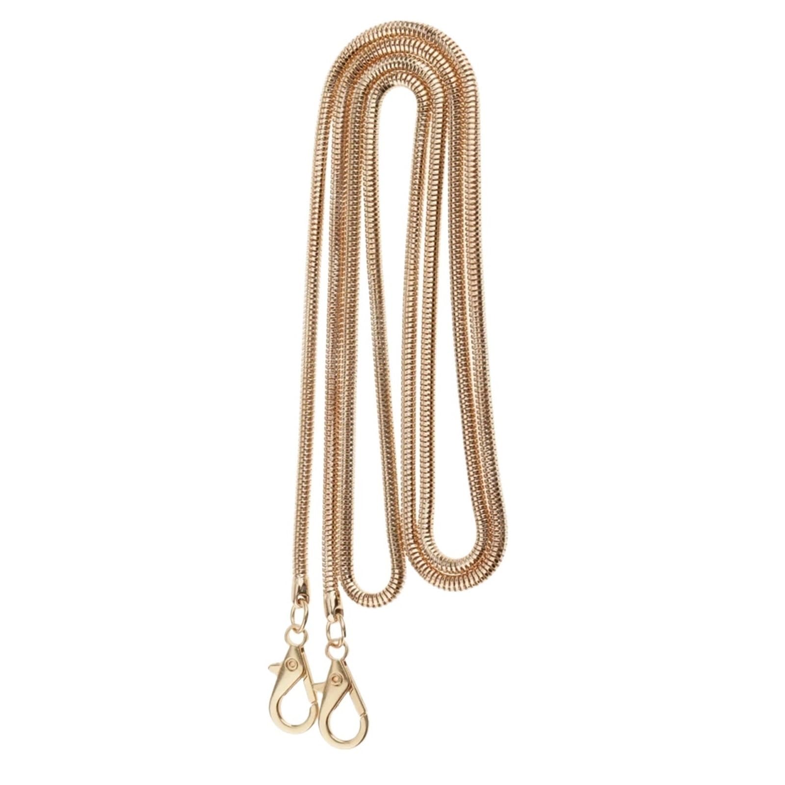 YUSUZH 2pcs Chain Bag Strap Replacement for Handbag Crossbody Shoulder 120cm for Small Bag(Gold)