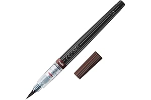 Pentel Sepia Brush Pen Refill XGFL-141: A Sepia-Colored Brush Pen Refill, 1.0mm