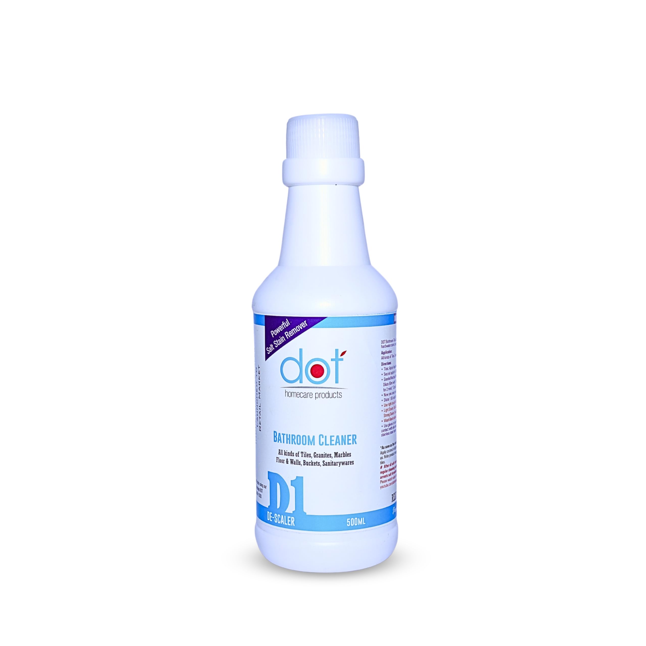 DOT Bathroom Tile Cleaner, Descaler, 400ml, Remove heavy salt stains, hard water marks, limescale, calcium, soap scum, mold, rust and fungus on Walls, Floors - ZERO Fumes, Smell (B078ZZXYFZ) Amazon Price History, Amazon Price Tracker