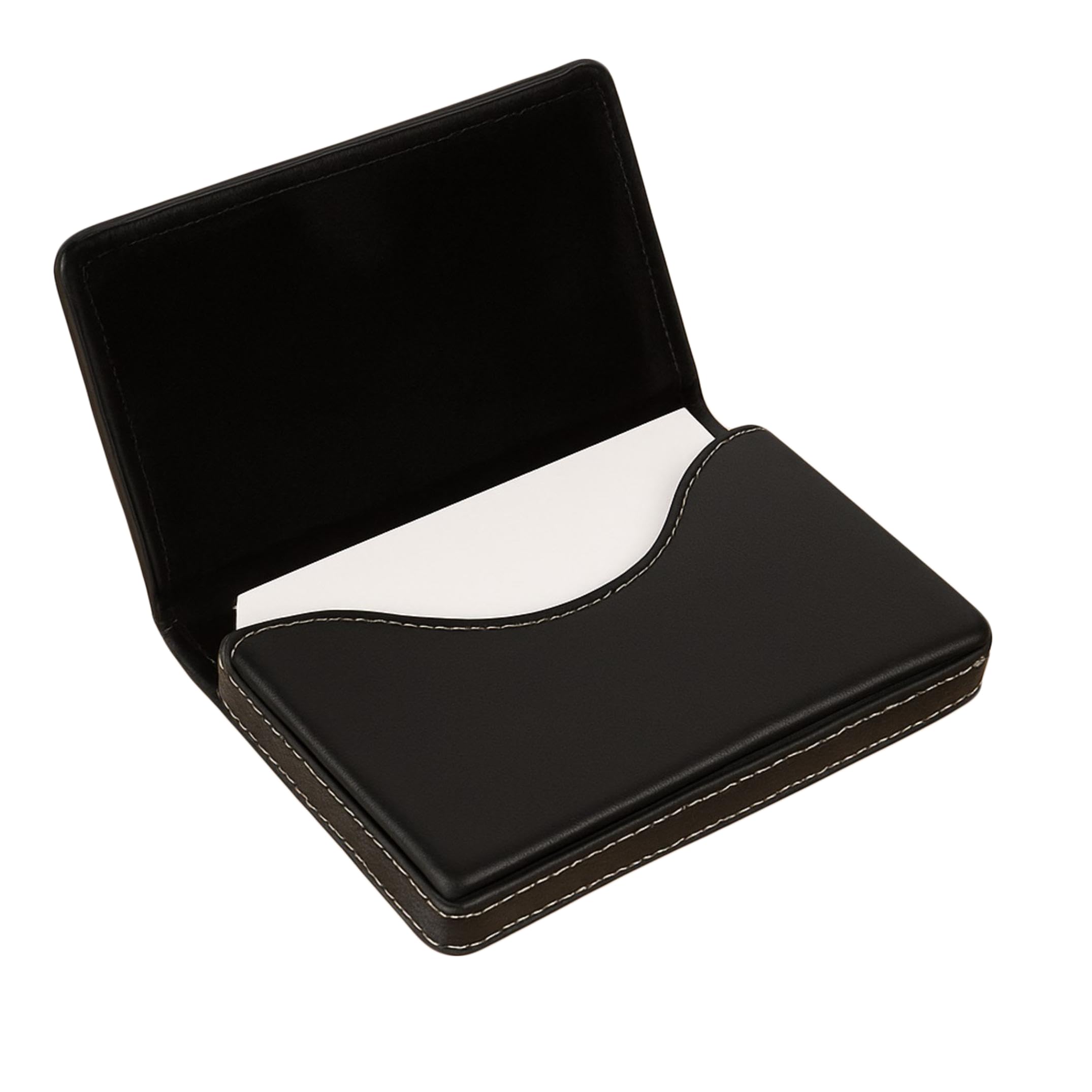 usl Artificial Leather Card Holder for Men & Women with Magnet Lock, ATM/Credit Card Holder Wallet (Black)-picture-15