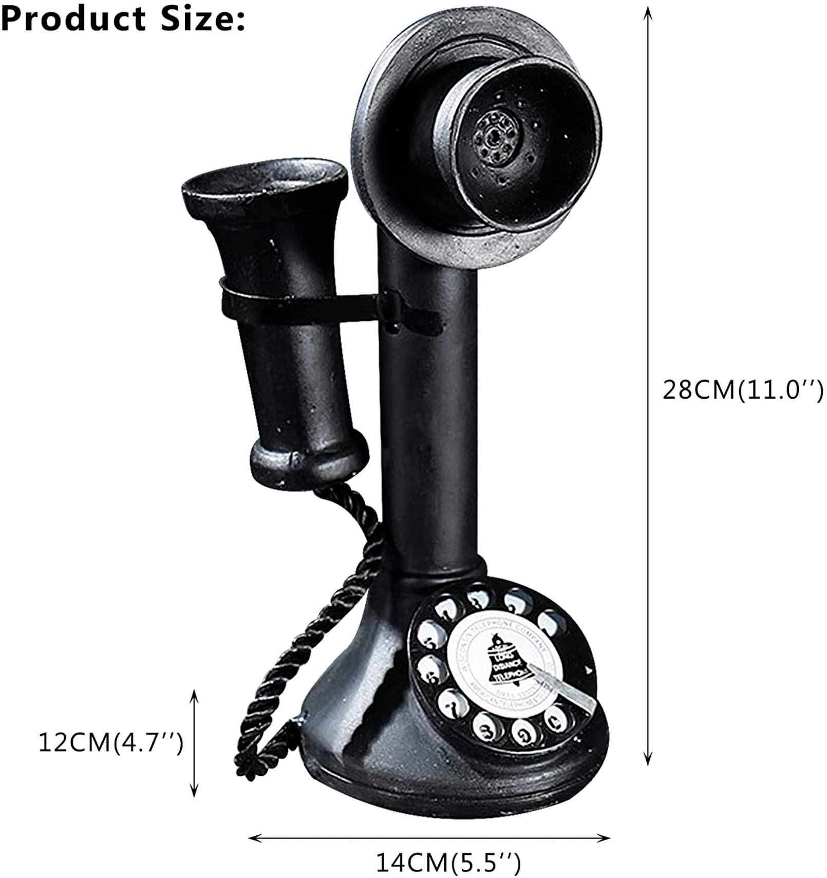 Amazon | 電話の装飾アンティークウエスタンエレクトリックベル電話 