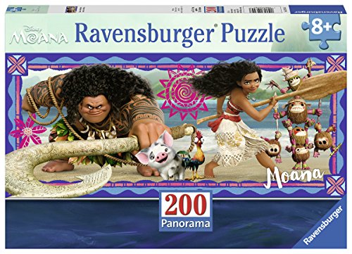 Ravensburger Disney Moana - Moana's Adventure 200 Piece Jigsaw Puzzle for Kids – Every Piece is Unique, Pieces Fit Together Perfectly, Multicolor, Standard