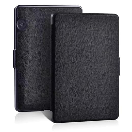 Case for Kindle Voyage 6 inch (NM460GZ),PU Leather Magnetic Smart Protective Cover for E-Reader, with Auto-Wake/Sleep,Skin Shell Cover for Audio-Book Ereader Devices (Black)
