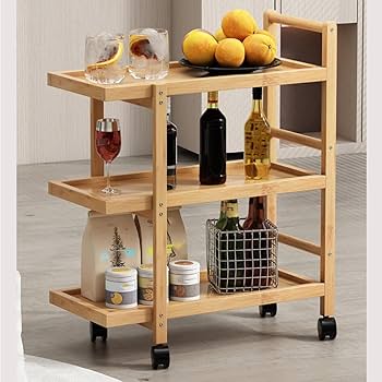 Amazon.co.jp: YQkasj キッチンワゴン キャスター付き スリム