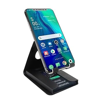 Universal Mobile Phone Stand with Card Holder - Multipurpose (Black)