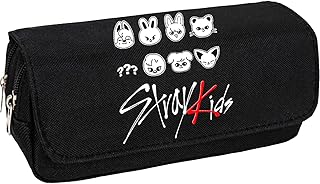 Comprar Stray Kids Estuche de Lápices, SKZ Estuche de Lápices de Gran Capacidad, Kpop Estuche Escolar, Negro Estuche para Lápicess, Bolsa de Cosméticos, para Artículos Escolares, Regalo para Niños Adulto