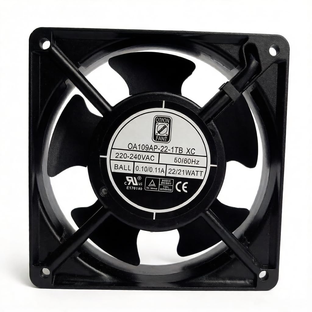 New OA109AP-22-1TB XC Cooling Fan 0A109AP-22-1TB XC 220-240VAC 50/60Hz 0.10/0.11A 22/21W 12CM AC Cooling Fan