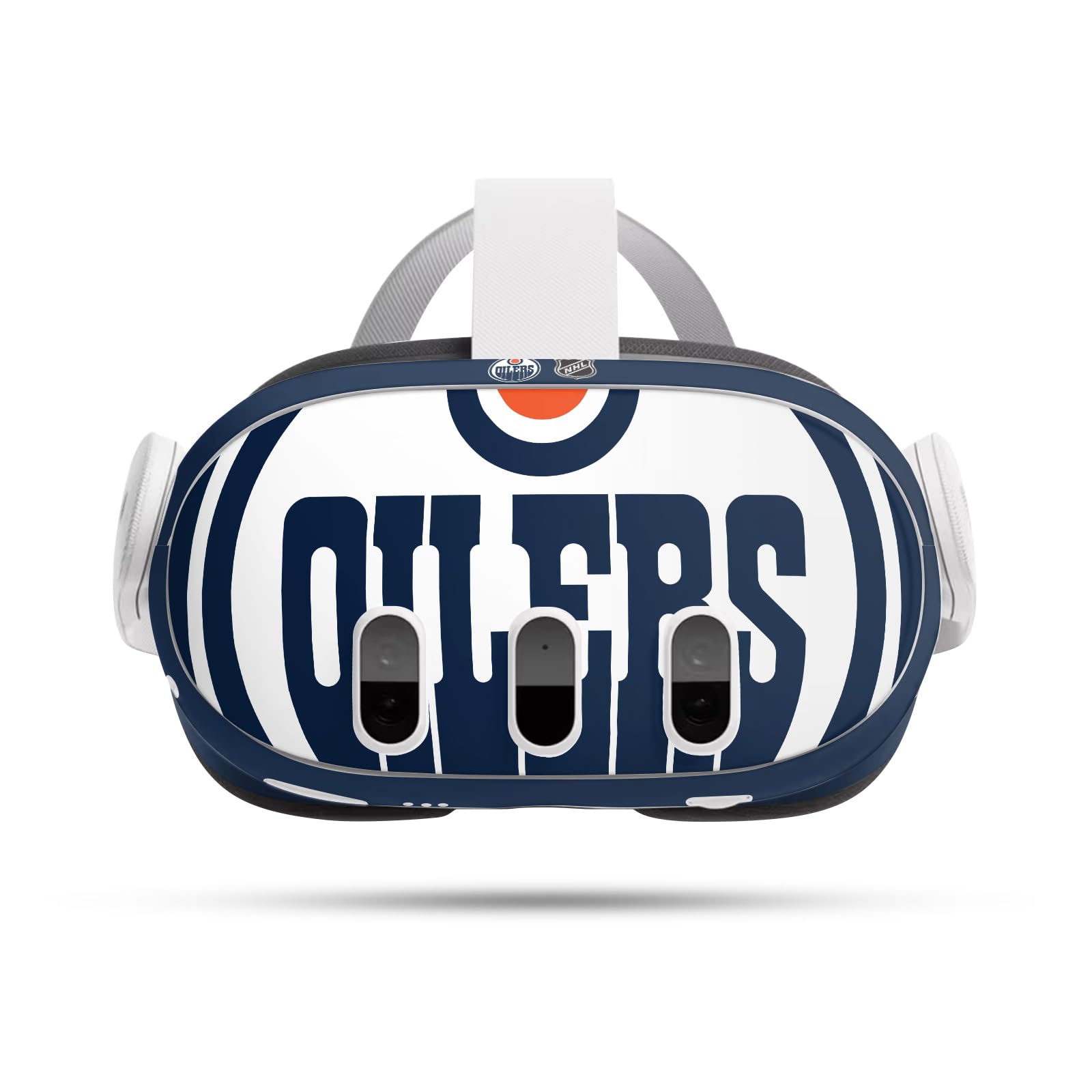 Head Case Designs Officially Licensed NHL Oversized Edmonton Oilers Vinyl Sticker Skin Decal Cover Compatible with Meta Quest 3