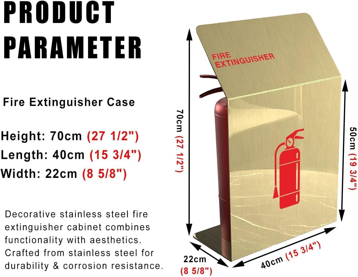Estuche y soporte para extintor de incendios, equipo de seguridad de emergencia, fácil acceso e instalación para uso doméstico y de oficina