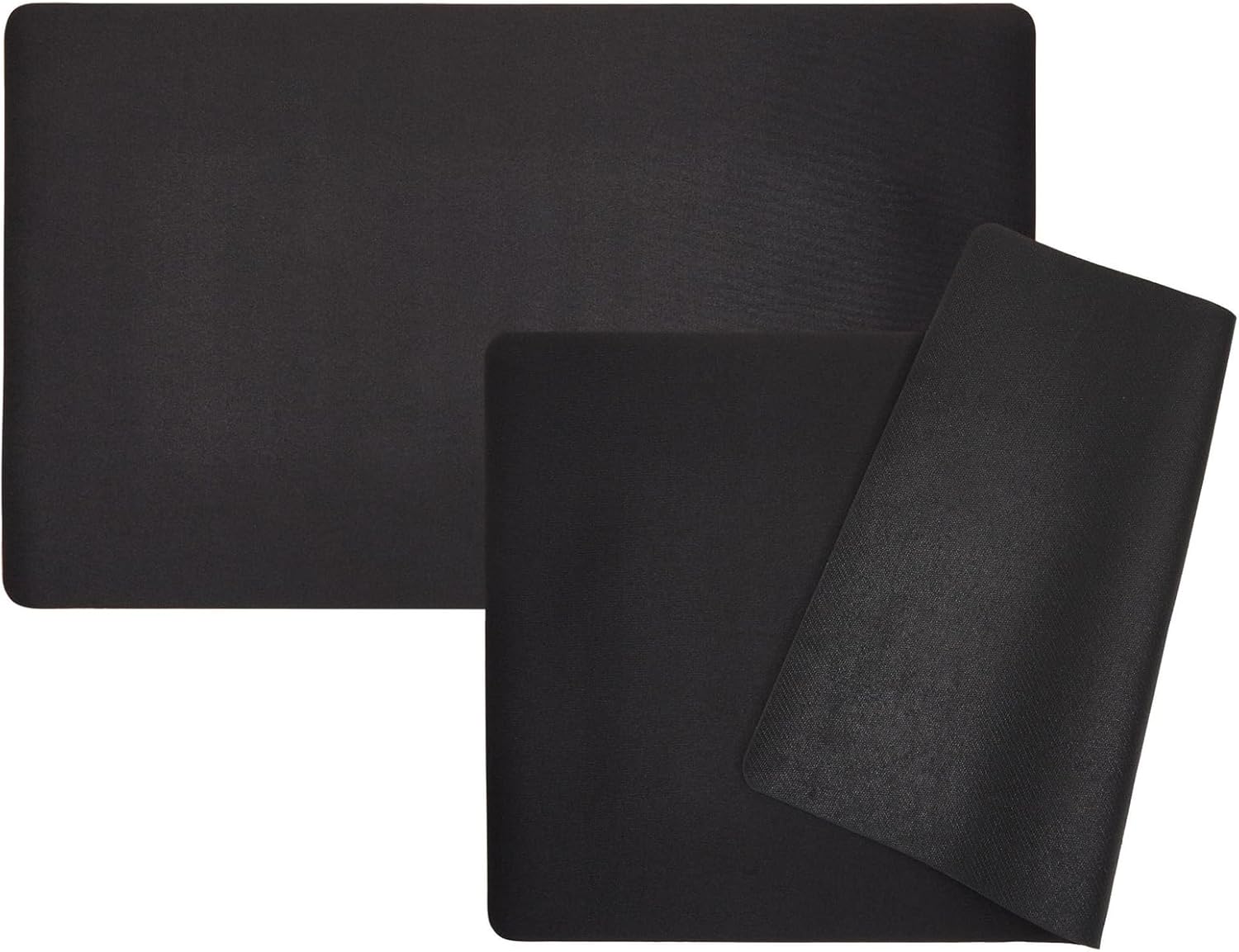 Okuna Outpost Trading Card Playmat 2-Pack - Rubber-Backed Gaming Surface for Tabletop Use - Sports Card Mat (24 x 14 Inch, Black)
