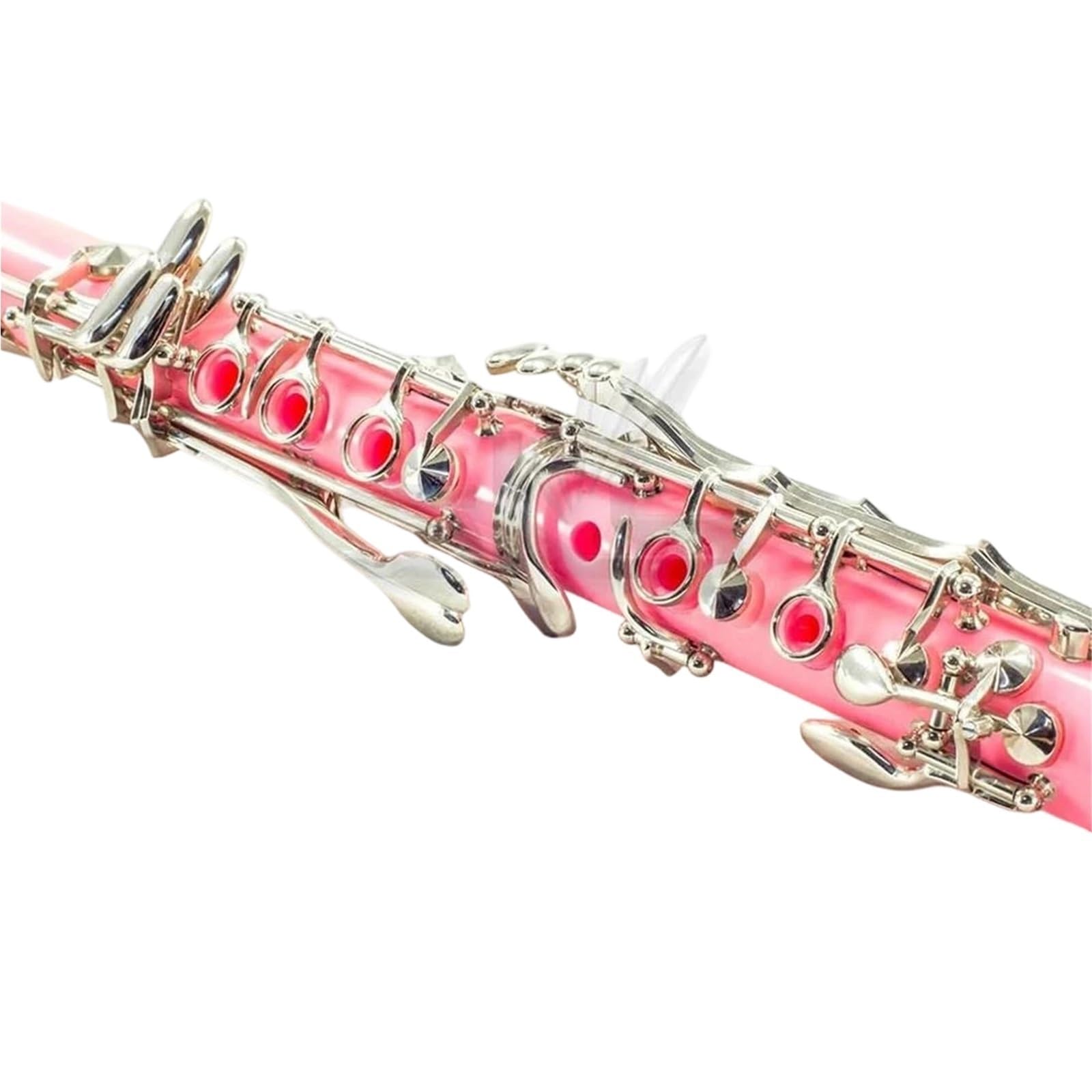 Klarnet Klarnet Bb 17 Klucz Niklowy Różowy Dla Początkujących Z Akcesoriami Do Instrumentów Muzycznych