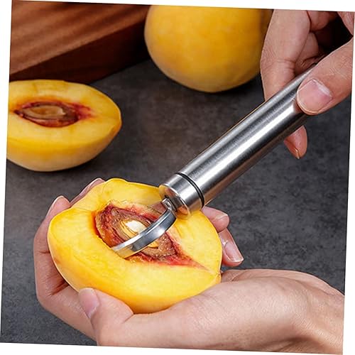Miniatura 8 de RUNROTOO 2 piezas de descorazonador de acero inoxidable para verduras, pelador de piña, jalapeño, herramienta de descorazonador de fechas rojas,