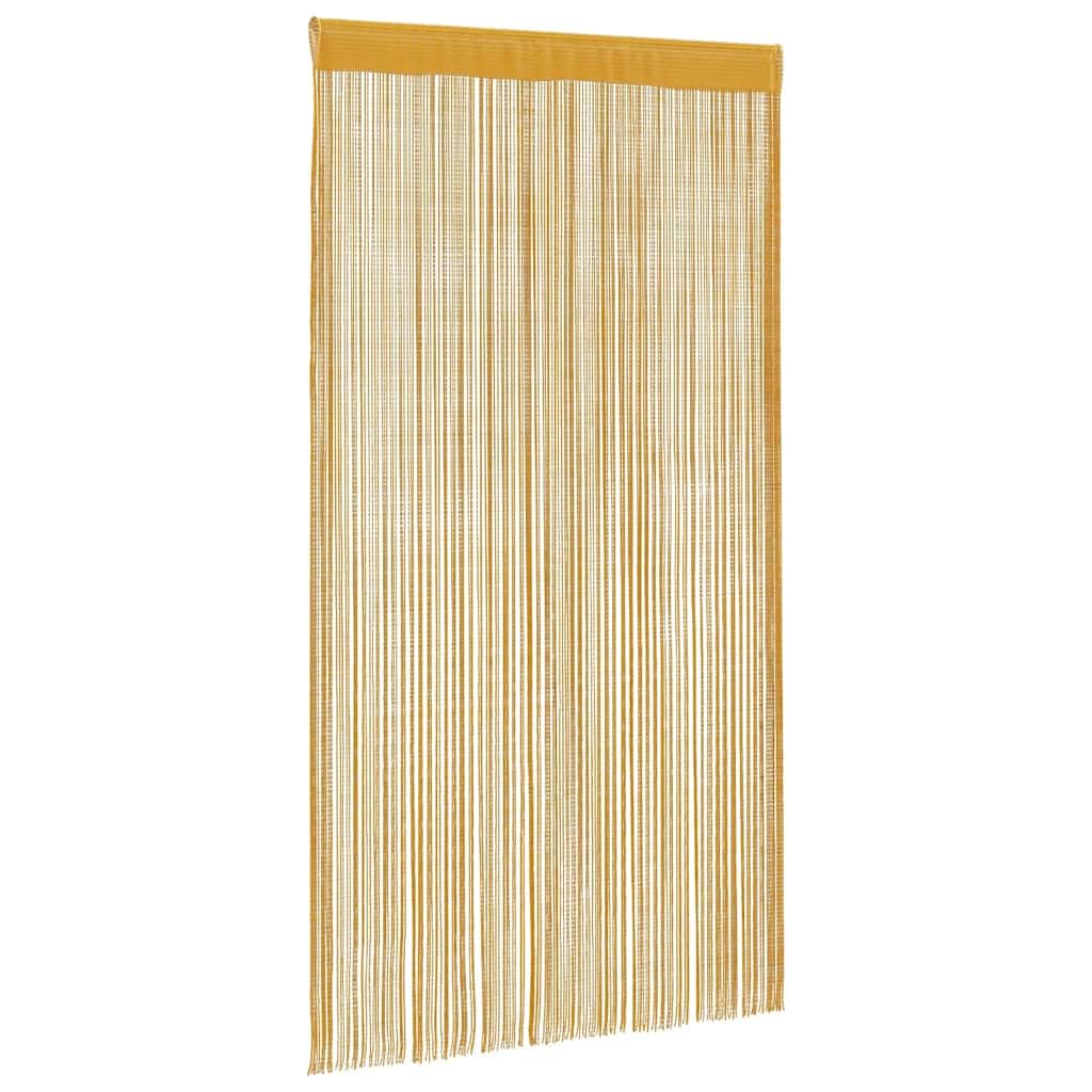 Fadenvorhänge, 2 Stück, Gold, 100 x 250 cm, Dekoration, Fensterbehandlungen, Vorhänge und Vorhänge