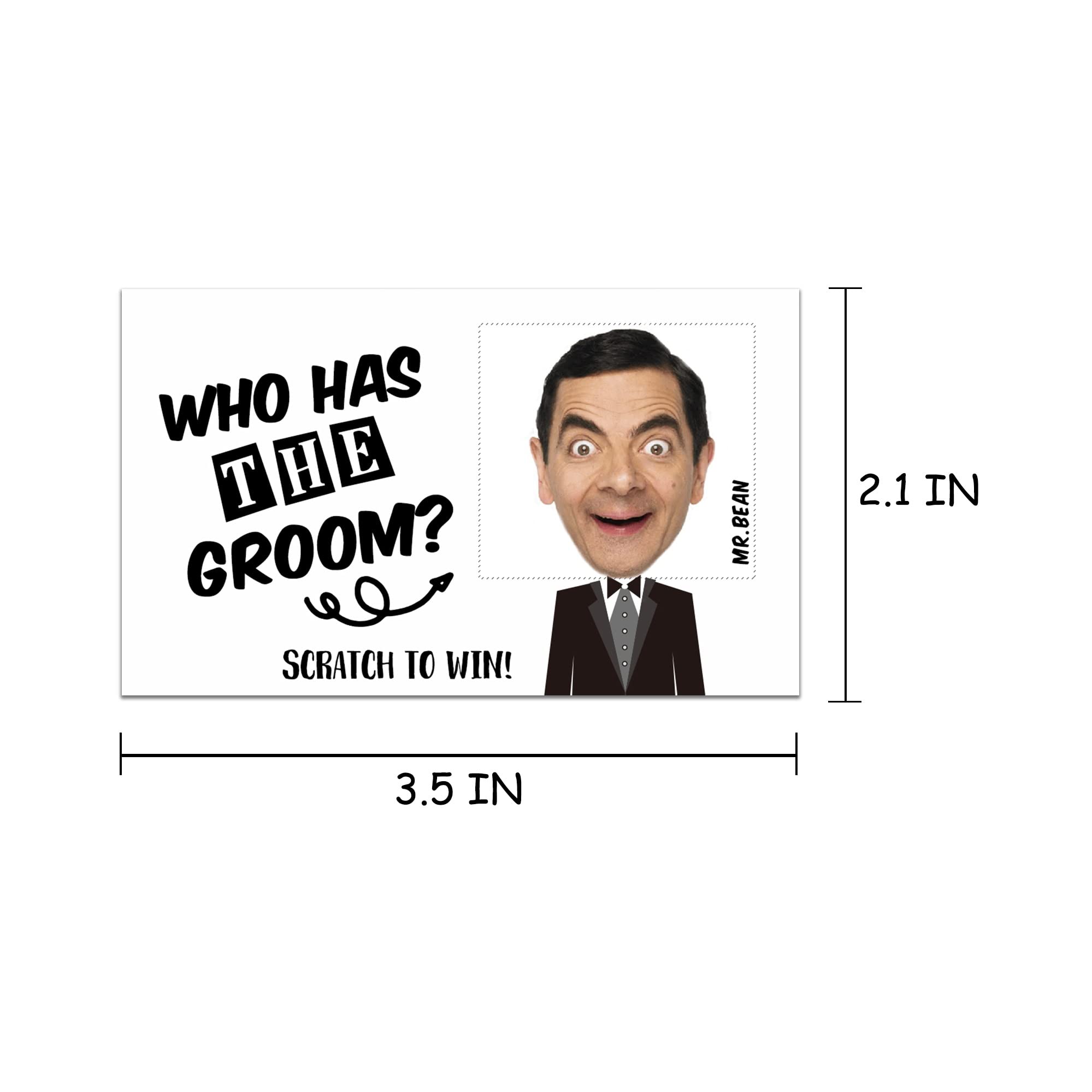 Gry dla nowożeńców - 'Who Has The Groom' zdrapki - urocze zdrapki i naklejki - gra na wieczór panieński - wieczorne wyjście dla dziewczyn - dekoracje na prysznic panny młodej - 36 szt. (D01)