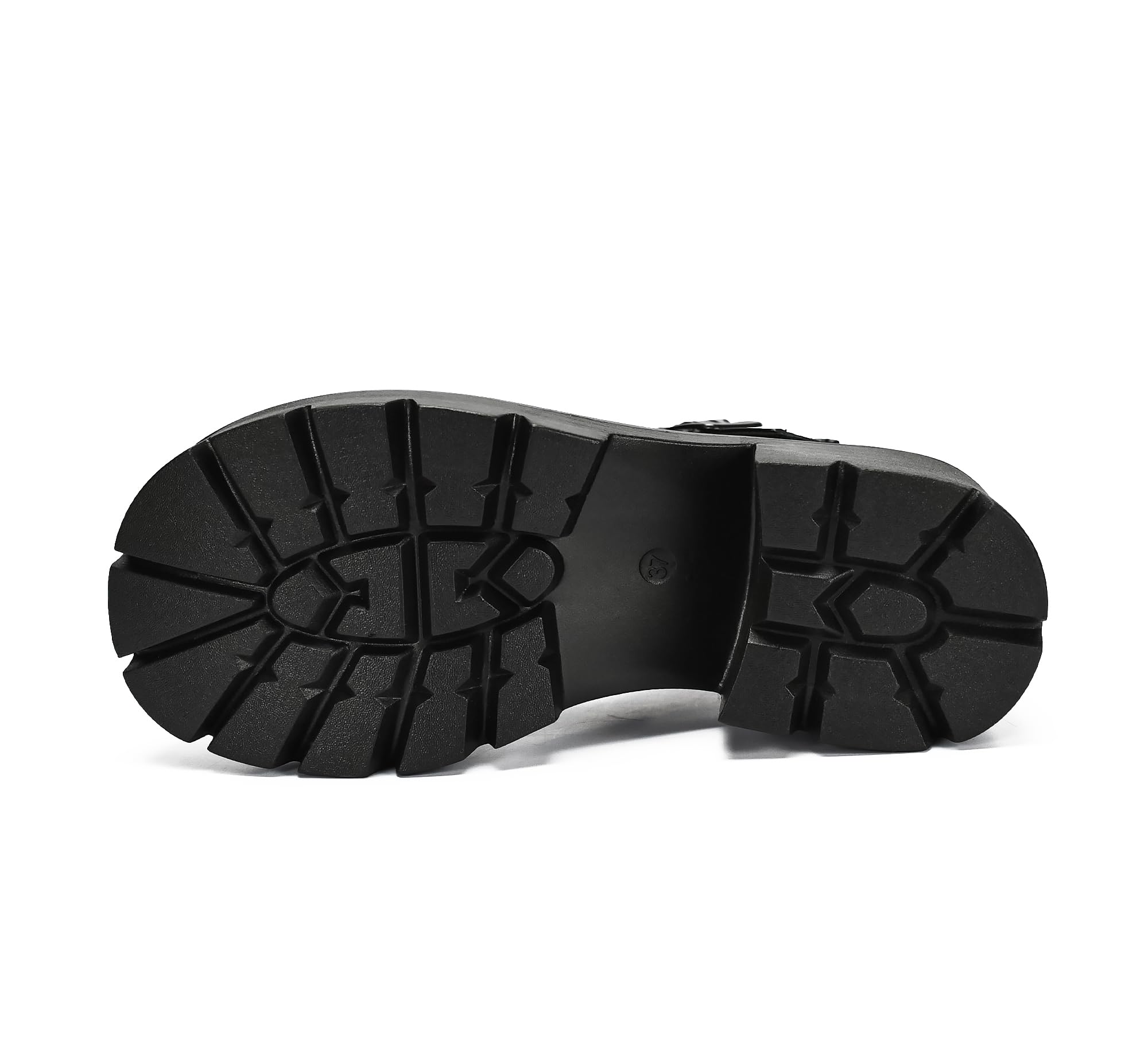 Chunky Plate-Forme Mary Jane Chaussures Rétro Boucle Sangle Bout Rond Appartements Bouche Peu Profonde Princesse Chaussures