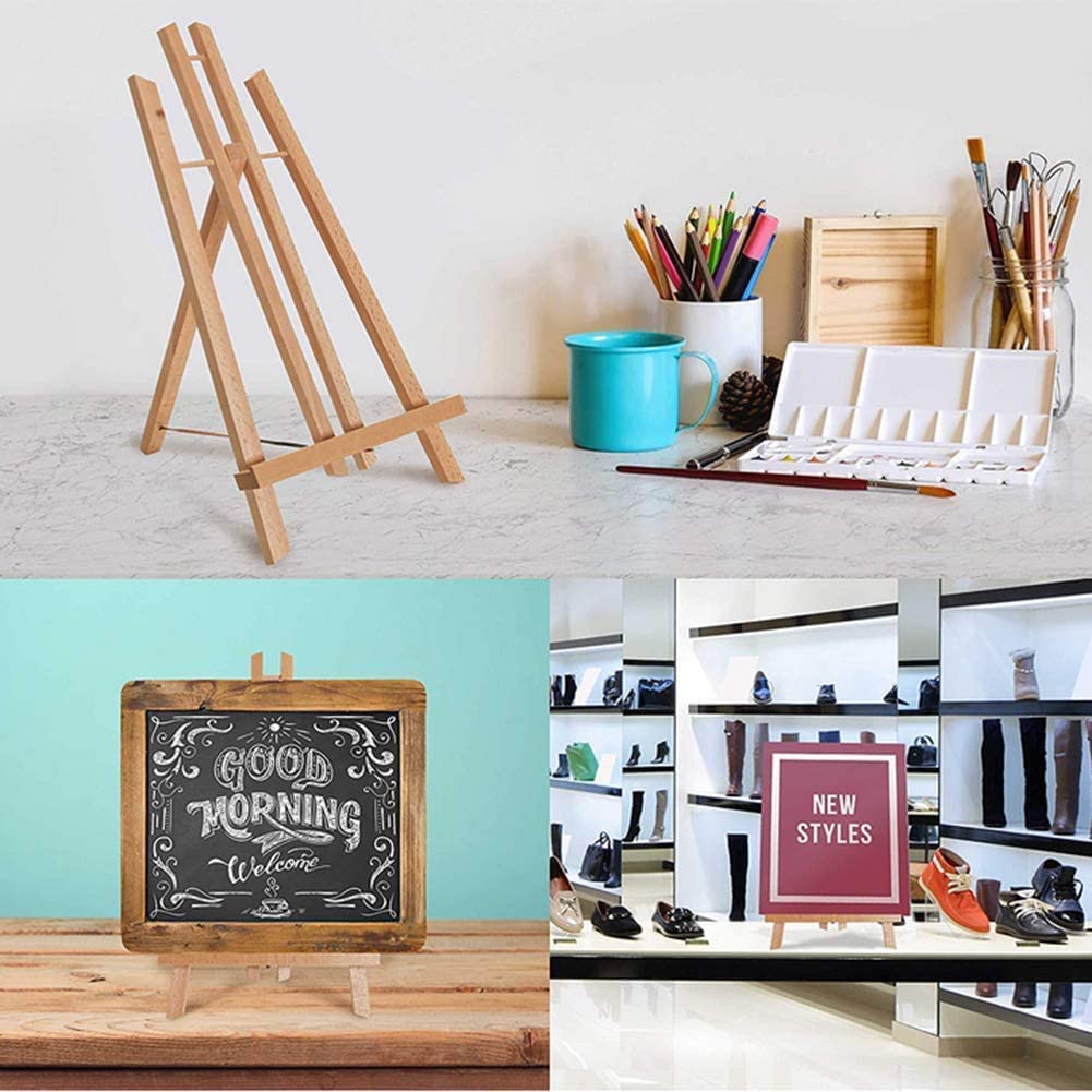 Caballete trapezoidal de escritorio de 16 pulgadas para pintura fotográfica, portátil, útil, soporte para trípode, caballete para estudiantes y aulas