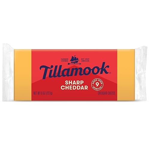 Tillamook Queso cheddar afilado 8 oz el empaque puede variar