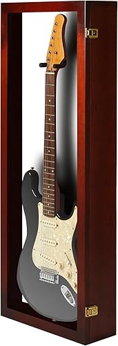 Miniatura 35 de PENNZONI Vitrina para guitarra eléctrica, estuche acrílico para guitarra eléctrica, soporte de pared, estuche de pared para guitarra hecha de marco