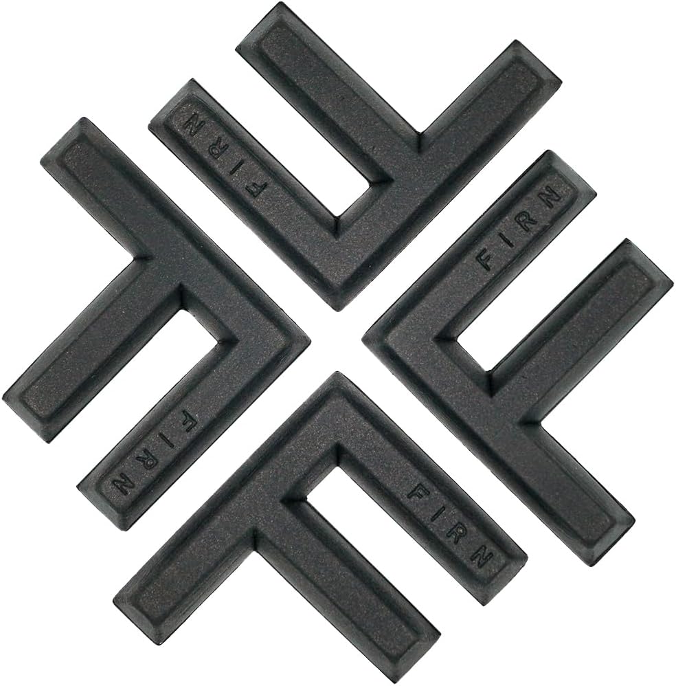 FIRN Snowboard Deck Pad – Anti-Slip Stomp Pad with Logo, 4-Piece Set – EVA Material (DP650401)