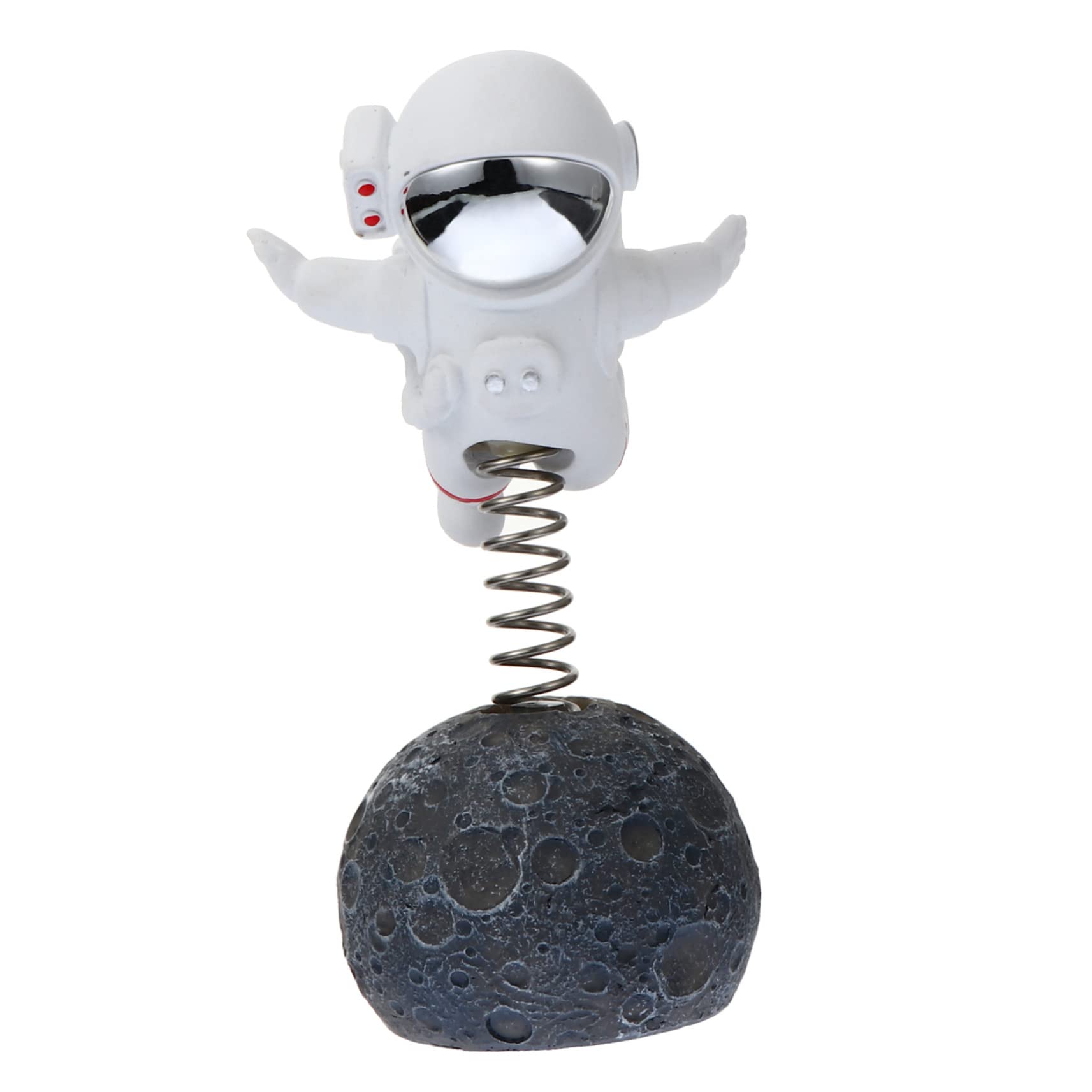 IMIKEYA Figurita de Astronauta de Resina Plateada para Decoración
