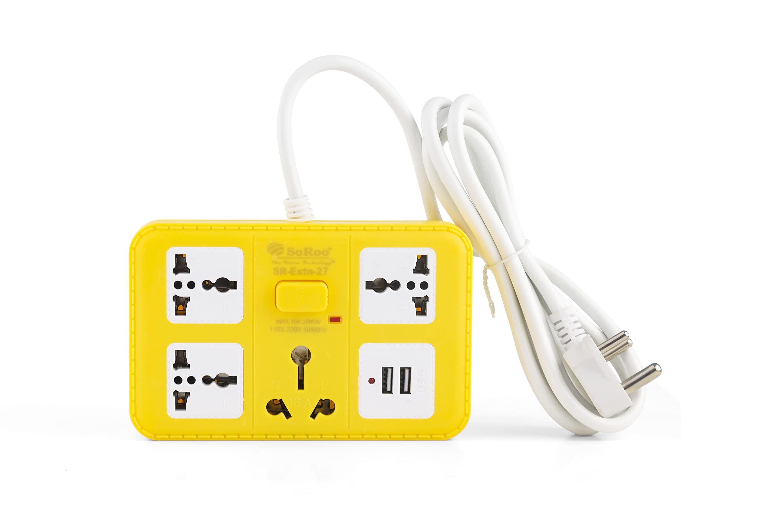 JENNEY Hi-Plasst Extension Board With 2-Usb Charger Ports;3 Power Sockets And 1 16Amps-Socket Along With 3M Long Cable. (1), 250 Volts, Multi (B0B2PVCTG9) Amazon Price History, Amazon Price Tracker