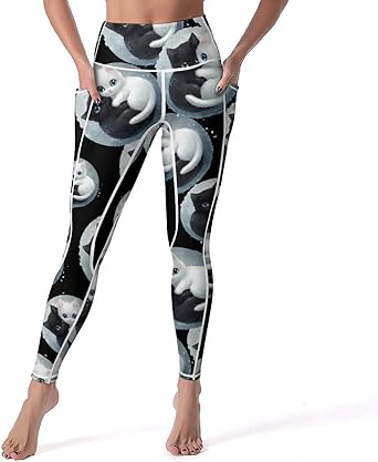 Cats Yinang Womens Yoga Pants High Waisted Leggings Casual Sweatpants Workout Lounge Pants