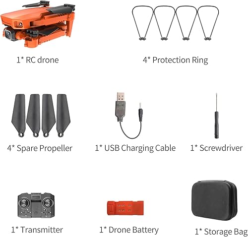 Miniatura 9 de GoolRC X1 Drone RC con cámara para adultos, 4K HD Live Video FPV Dron, cuadricóptero RC plegable con giros 3D, modo sin cabeza, retención de