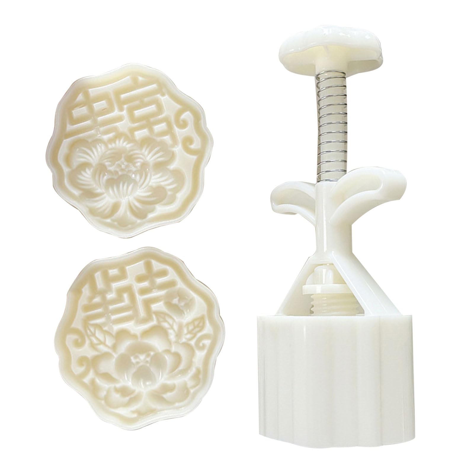 Buxuaaaa 50G Pattern Dessert Press Molds Cookie Stamp Chinese Midautumn Dessert Maker Decorating Tool For Making Cookie Maker