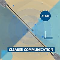 Retevis RHD771 Walkie Talkie Antenna SMA-M Kettős Sávú UHF VHF - Kompatibilis RT1 RT2 RT3 RT8 RT81 RT82 RT83 TYT MD-380 UV8000D Adóvevőkkel 6