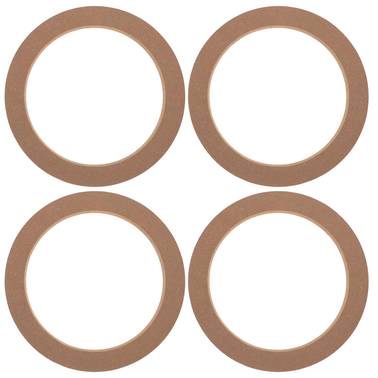 Anillos espaciadores de altavoz para coche de 6,5 pulgadas, 2 pares de soportes MDF para vehículo 8