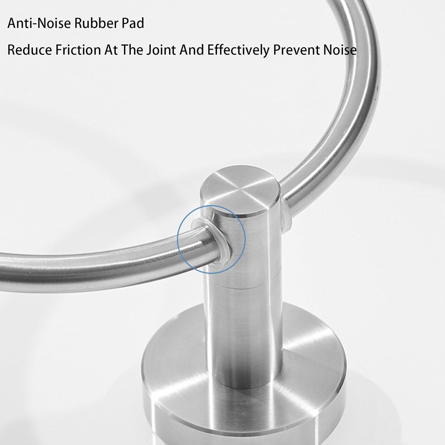 Bath Towel Ring, Towel Racks for Bathroom, Bathroom Hardware Accessories-Thicken Stainless Steel Hand Towel Holder for Bathroom Wall, Modern Round Towel Hanger Wall Mounted, Towel Hanger