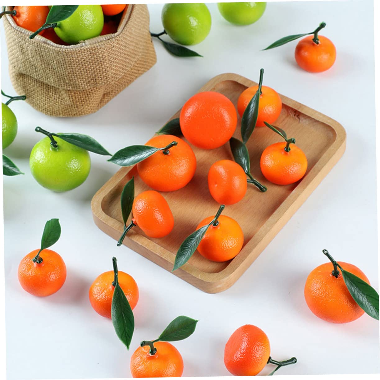 ifundom 5 Sets Lebensechte Gefälschte Orangen Künstliche Früchte Für Zuhause Für Den Unterricht 10 Stück * 5