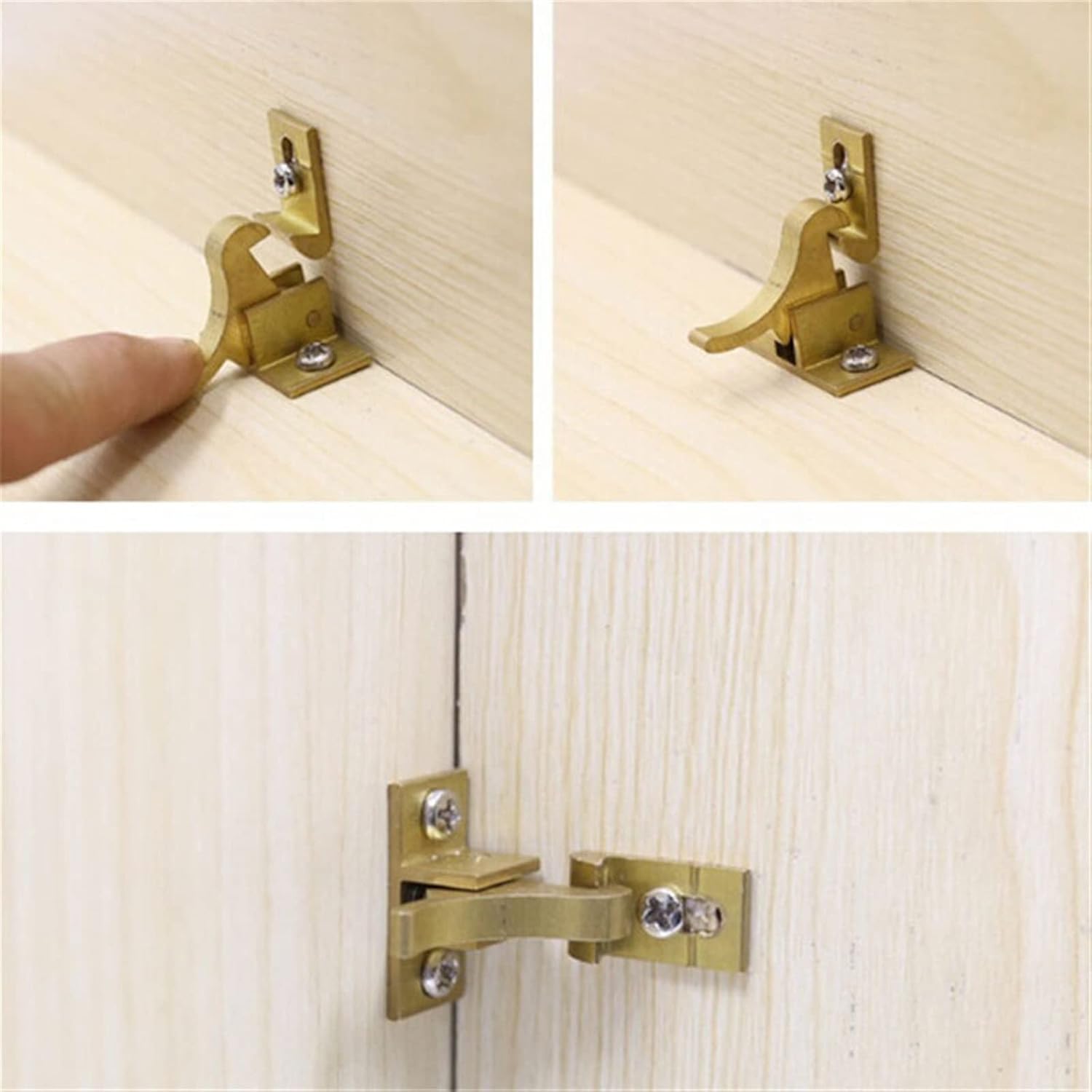 Latch Lock Copper Bird Buckle Lock Buckle Cabinet Doors and Windows Anti-Theft Security Latch Hardware Load Freeshiping