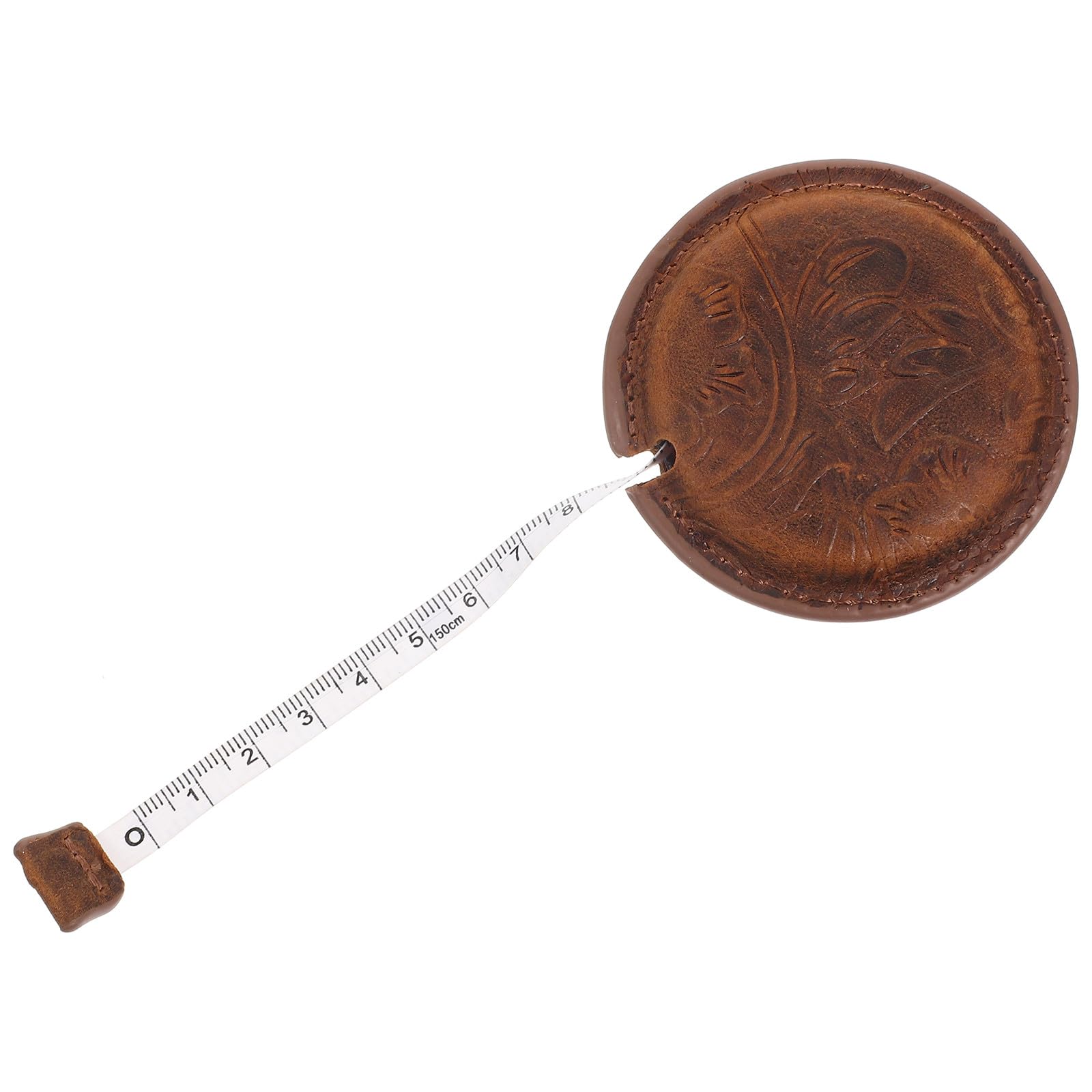 Cinta Métrica Práctica para Coser Retracción Automática Vintage para y Material Sintético Ligero Uso en Casa y Manualidades