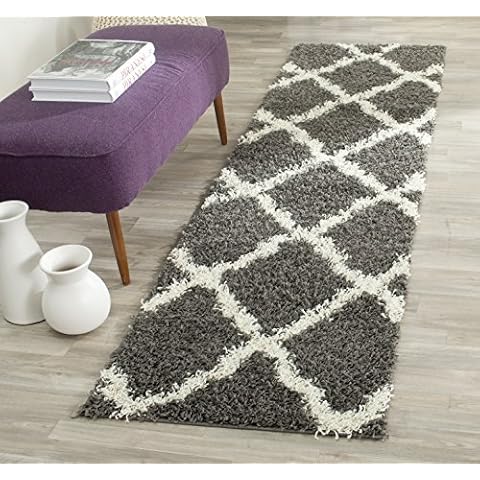 Safavieh Aldo Dark Grey/Ivory Runner Rug Cover