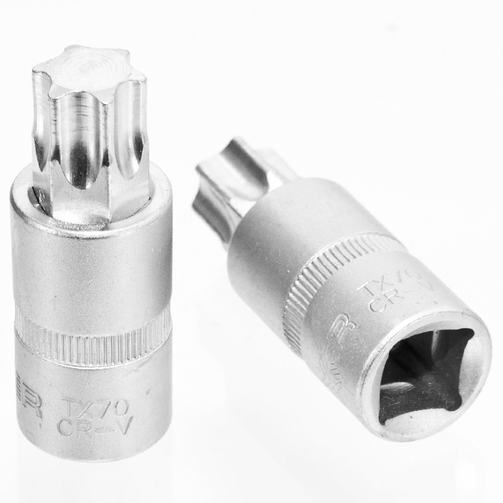 US PRO 9-teiliges Torx-Bit-Set T27 Bis T70 – 1/2 Zoll, 140 Mm Lang, Aus Chrom-Vanadium