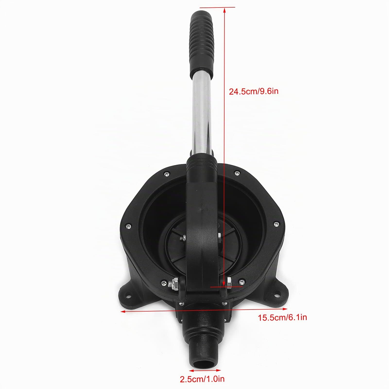 Fyearfly Pompa di Sentina Manuale, 45L/min/720 GPH Pompa Acqua Autoadescante, Pompa di Trasferimento Acque Reflue Marine a Membrana per Diesel, Rifiuti, Acqua Salata, Acqua di Sentina