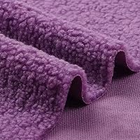 Vista 16 de Tela de forro polar Sherpa de piel de cordero, material con forro térmico, materiales de costura para abrigos, suéteres, mantas, sombreros, muñecas