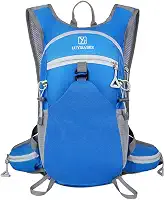 Mochila de Hidratação 2L Premium, Impermeável, com Bolsos Múltiplos e Apito de Emergência para Trilhas, Bike, Corrida, Camel bag