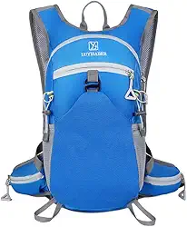 Mochila de Hidratação 2L Premium, Impermeável, com Bolsos Múltiplos e Apito de Emergência para Trilhas, Bike, Corrida, Camel bag