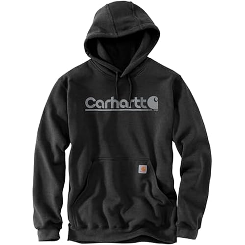 Carhartt Men's Rain Defenderloose Fit Midweight Logo Graphic Sweatshirt
