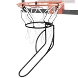 Basketball Rebounder, Sturdy Metal Basketball Return Attachment for Most Standard Hoop (Not for Breakaway or Double Rims), Heavy Duty Basketball Accessories for Training & Solo Shooting Practice