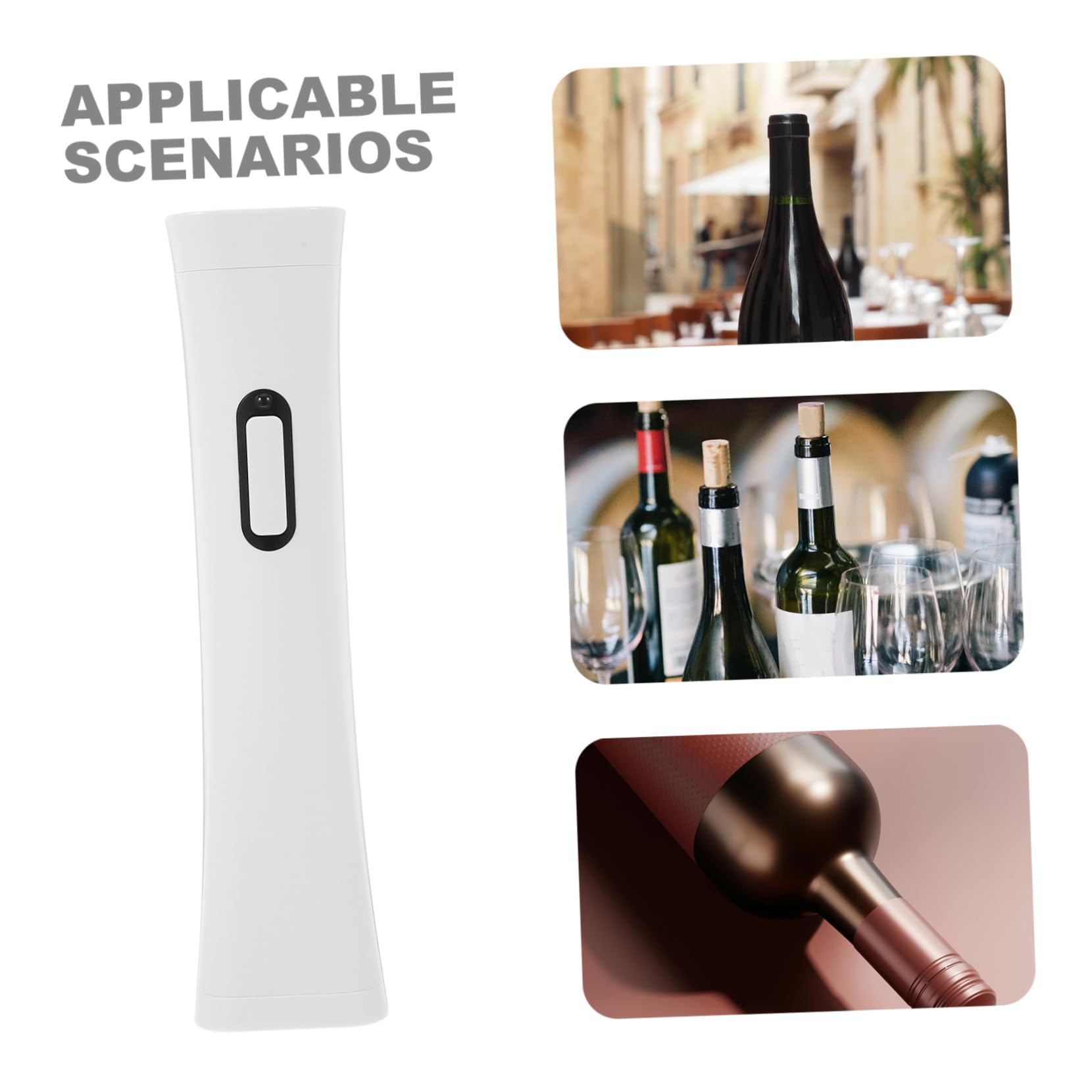 TOPBATHY Apribottiglie Ricaricabile Professionale per Vino Apribottiglie Creativo in Materiale di Compatto e Portatile per Feste Picnic e Uscite