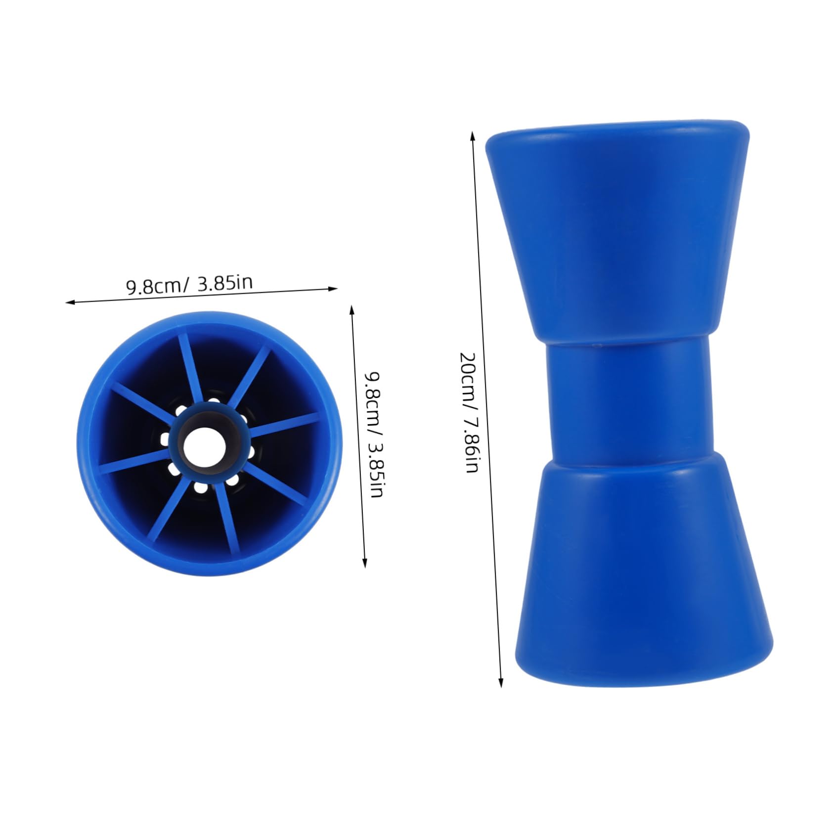 BESPORTBLE Yacht Trailer Rollers Boat Trailer Rollers Boat Trailer Brackets Heavy Duty Boat Trailer Roller Tracker Boat Trailer Parts Boat Trailer Guides Boat Roller Bow Roller Plastic Blue