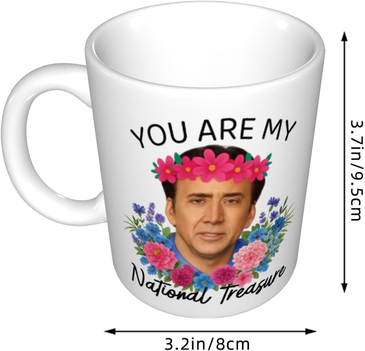 Funny National Treasure Coffee Mug, You're My National Treasure Tea Cup, Attractive Lovely Gift For Best Friend Buddy Closed Friend On Birthday Christmas, Valentine's Day,11 oz Novelty white Mug - Image 5