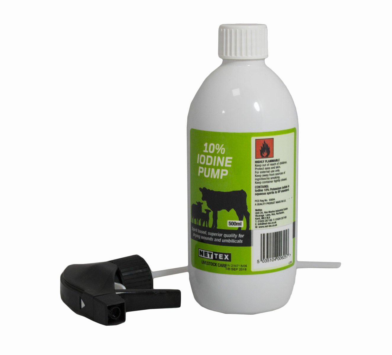 10% Iodine Pump Spray - 500ml