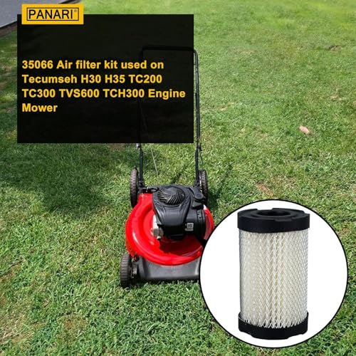 Panari Air Filter with Spark Plug for Tecumseh 35066 Sears 10096 63087A ECV100 LEV90 LEV100 LEV115 OVRM60 TC300, ECV, LEV115, ECV120, H30, 35 & TVS - Thumbnail 2