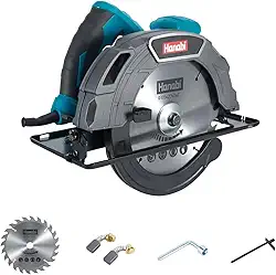 Serra Circular 110V 185cm (7.1/4") Elétrica Profissional 1800W 5500Rpm Com Disco 24 Dentes Para Marceneiro, Pedreiro Base de Ajuste até 45°