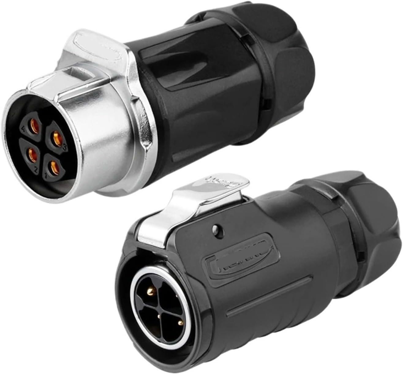 LP20 Waterproof IP68 Solder Wire Butt Connector Inline Connector(12 Pin Male Set)