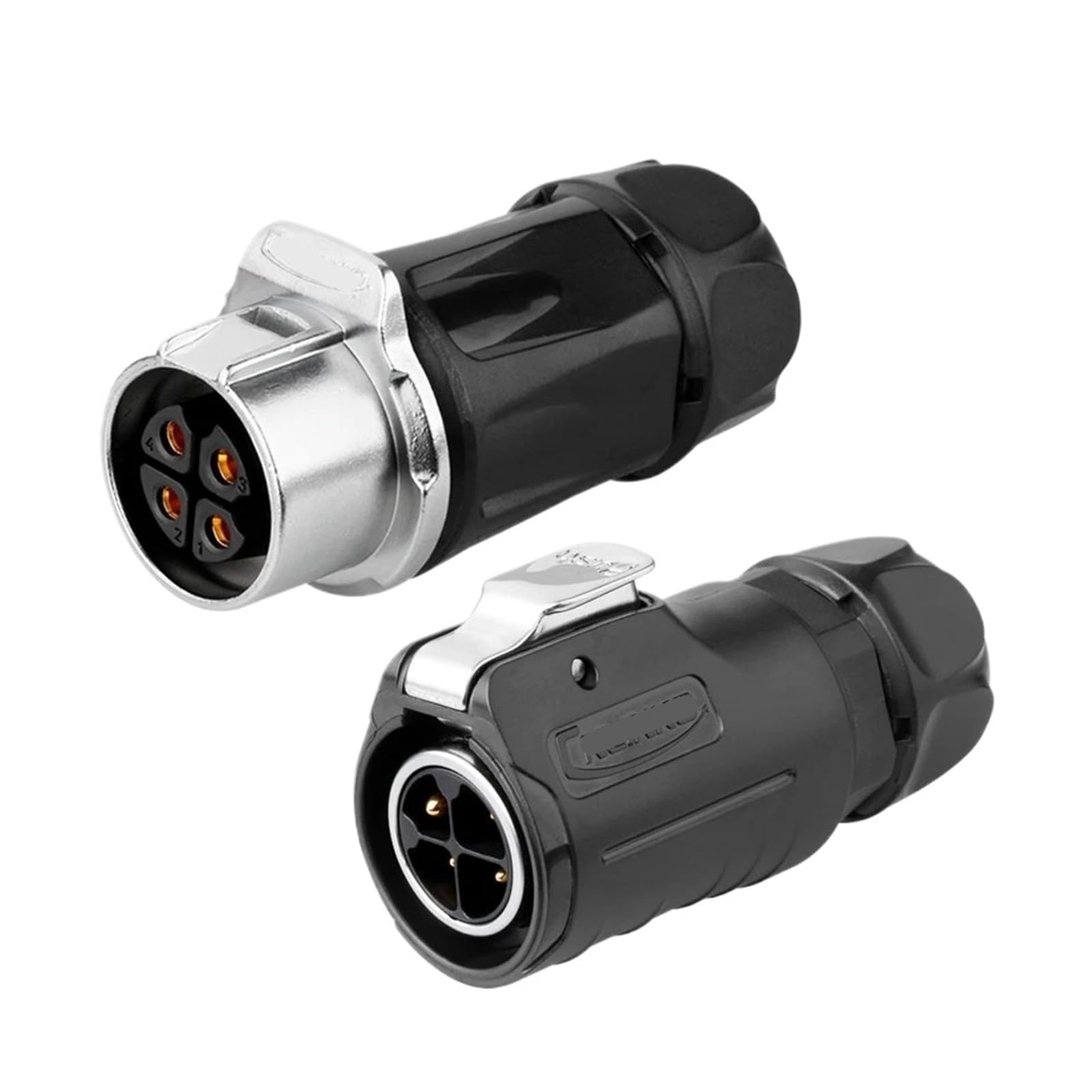 Connettore elettrico a saldare impermeabile IP68 LP20 Connettore in linea(4 Pin Male Set)